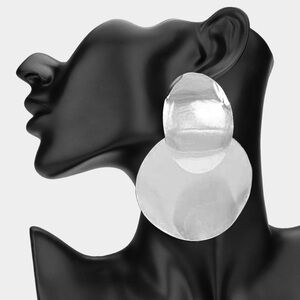 Bold Silver Spherical Earrings